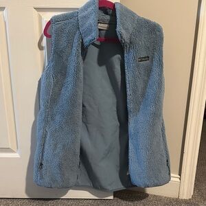 Columbia Light Blue Fleece Vest